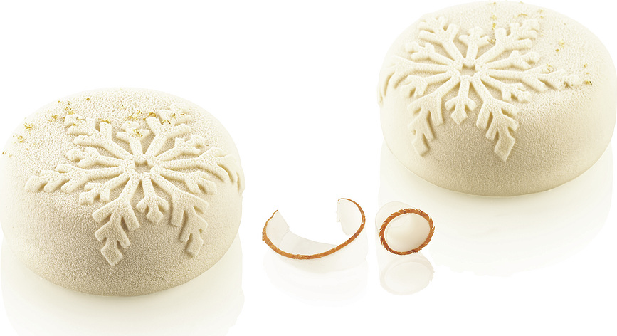 Silikomart Moule à Pâtisserie en silicone, flocons de neige