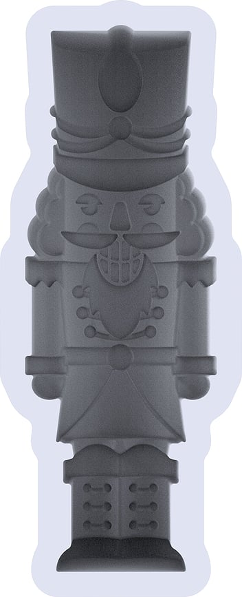 Silikomart Moule, en silicone, motif casse-noisette