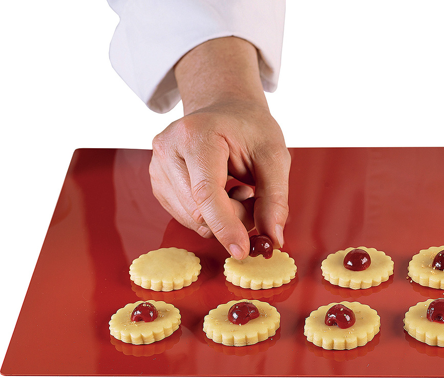 Silikomart Podloga za Pečenje 30 x 40 cm crvena