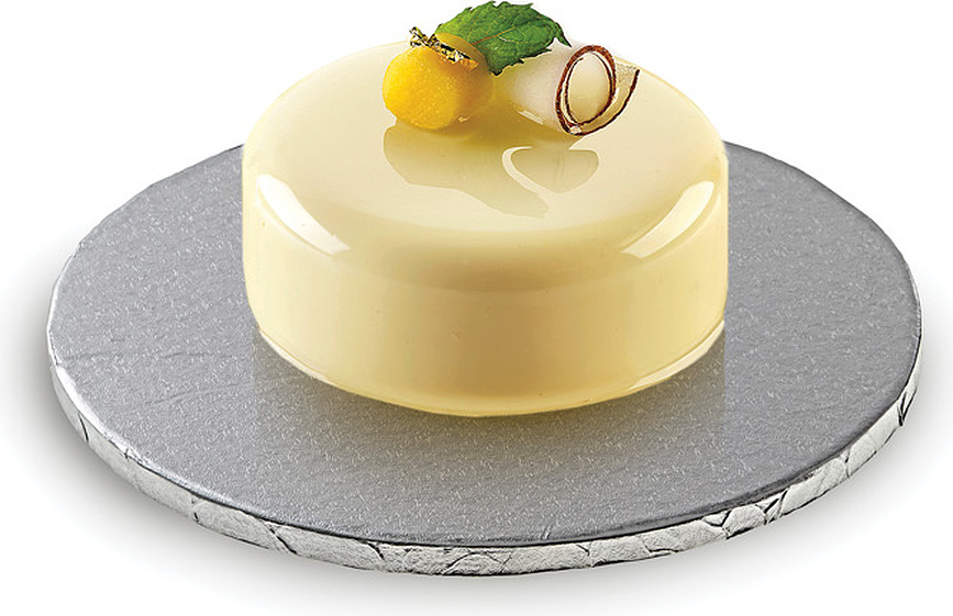Silikomart Support à Gâteau, 25 cm, argenté