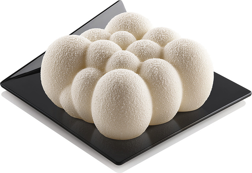 Silikomart Plateaux à Gâteaux carrés, 8,3 cm, noirs, Lot de 100