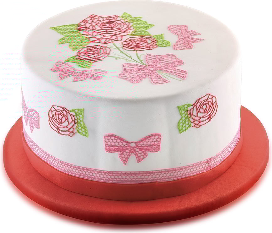 Silikomart Trd13 Podloga za Čipku silikonska uzorak ptice