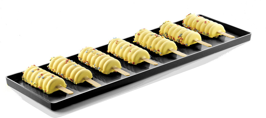 Silikomart Vgel03 Base pour Récipient à Biscuits, noire, Lot de 2