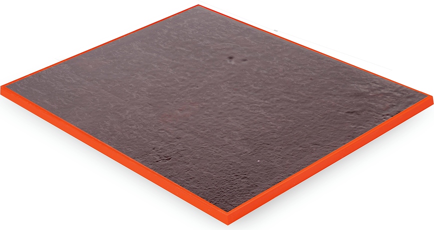 Silikona cepšanas paklājs Tapis Roulade 32,5 x 32,5 x 2 cm, oranžs