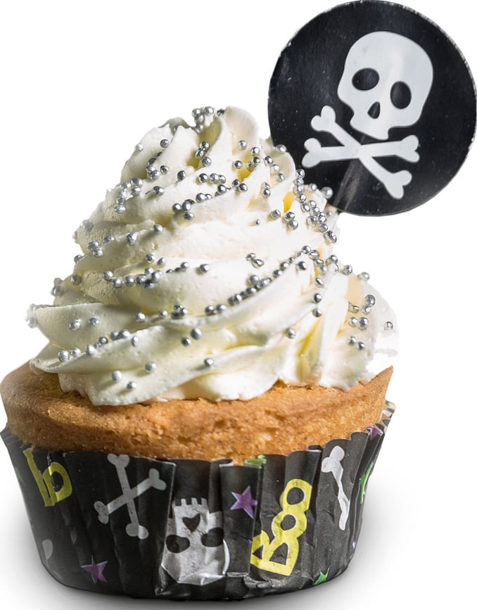 Skull Muffin-Papierbackförmchen 24 St.