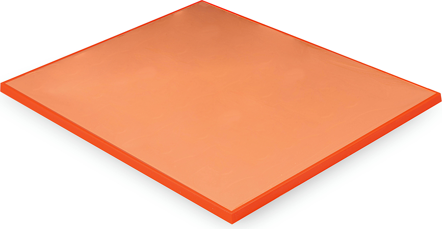 Tapis Roulade Silicone Baking Mat 32.5 x 32.5 x 2 cm, orange