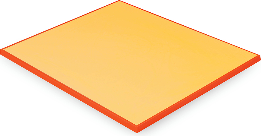Tapis Roulade Silikon-Backmatte 48 x 28 x 2 cm, orange