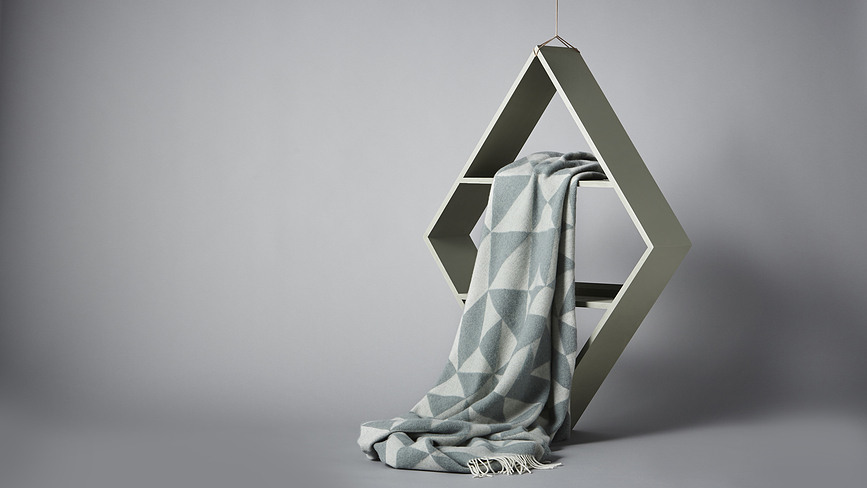 Manta Twist a Twill, 130 x 190 cm, verde