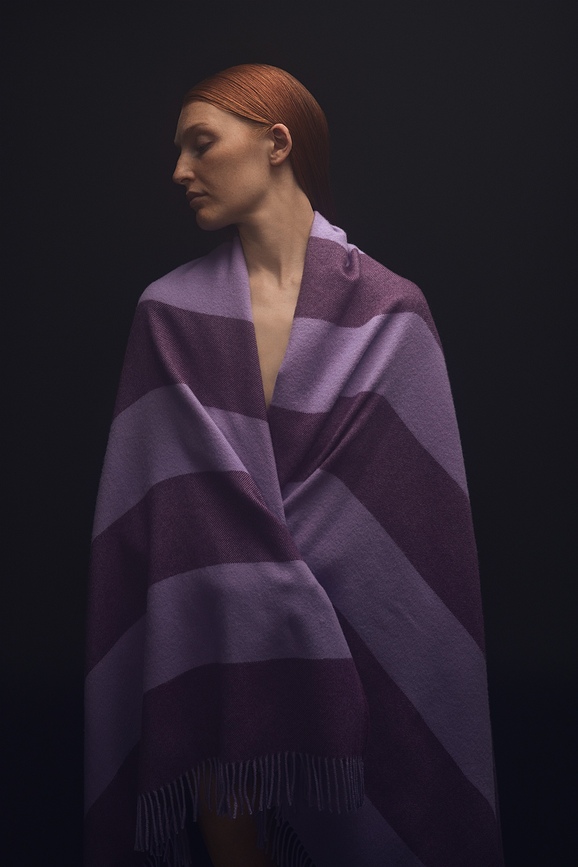 The Sweater Polychrome Bedspread 130 x 190 cm violet