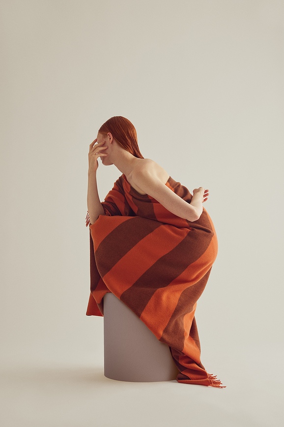 The Sweater Polychrome Bedspread 130 x 190 cm violet