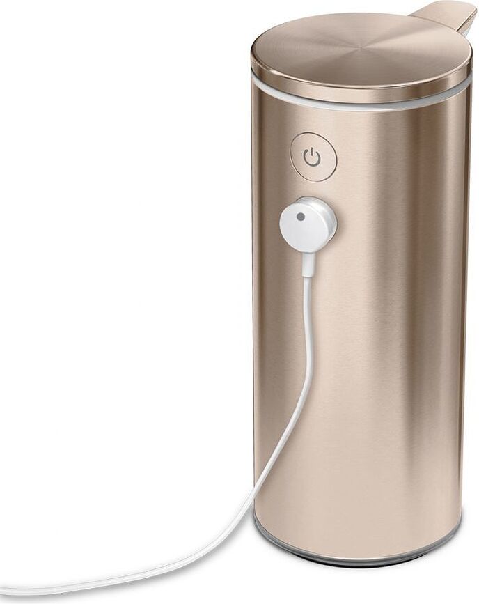 Dispensador automático recargable Simplehuman, 266 ml, de acero inoxidable mate