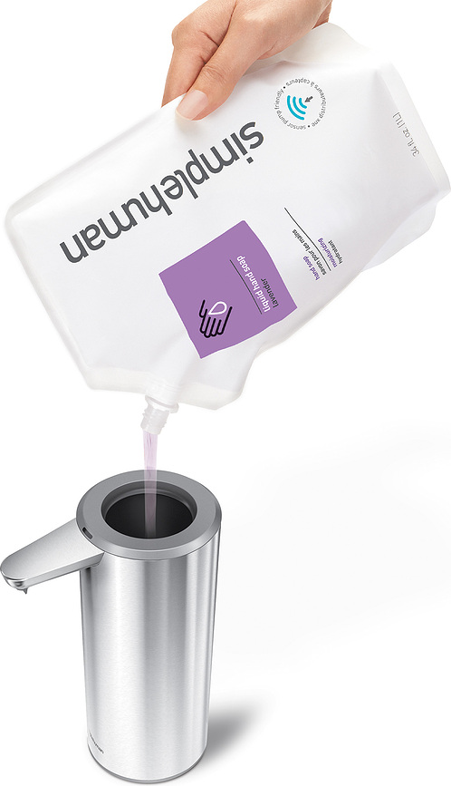 Dosificador de Jabón automático Simplehuman, 414 ml, blanco