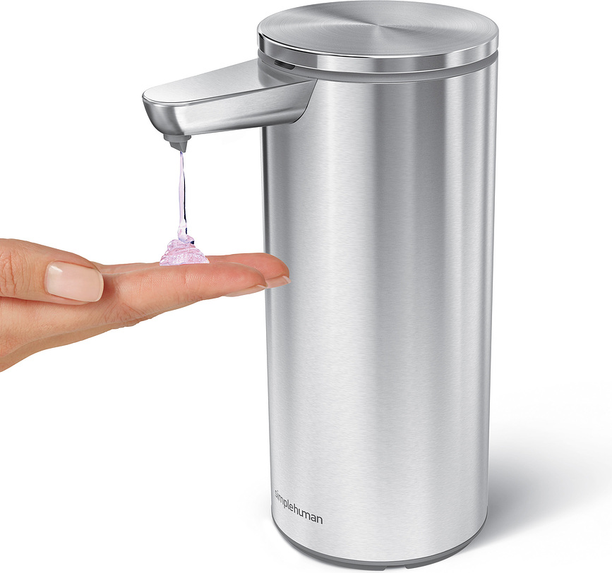 Dosificador de Jabón automático Simplehuman, 414 ml, blanco