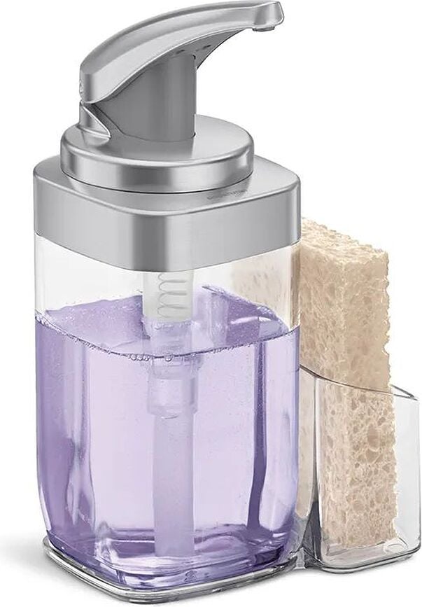 Dosificador de Jabón con soporte para esponja Simplehuman, 650 ml