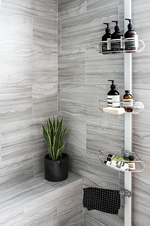 Étagère De Douche sur pied réglable