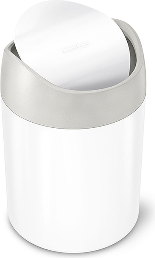 Koš na odpadky do koupelny Simplehuman 1,5 l bílý