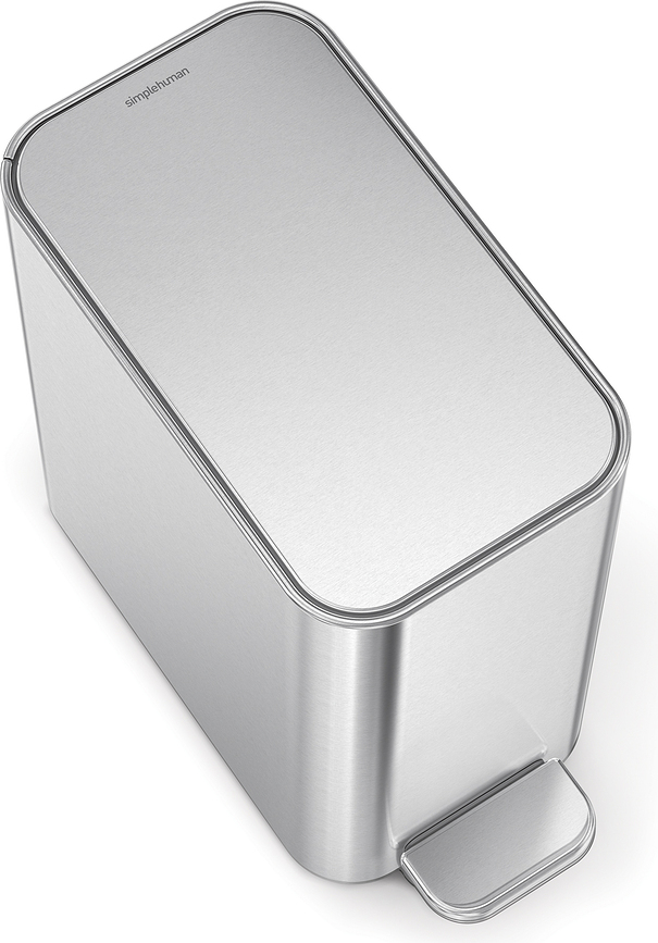 Kanta za Smeće Slim s pedalom 5 L brušeni čelik