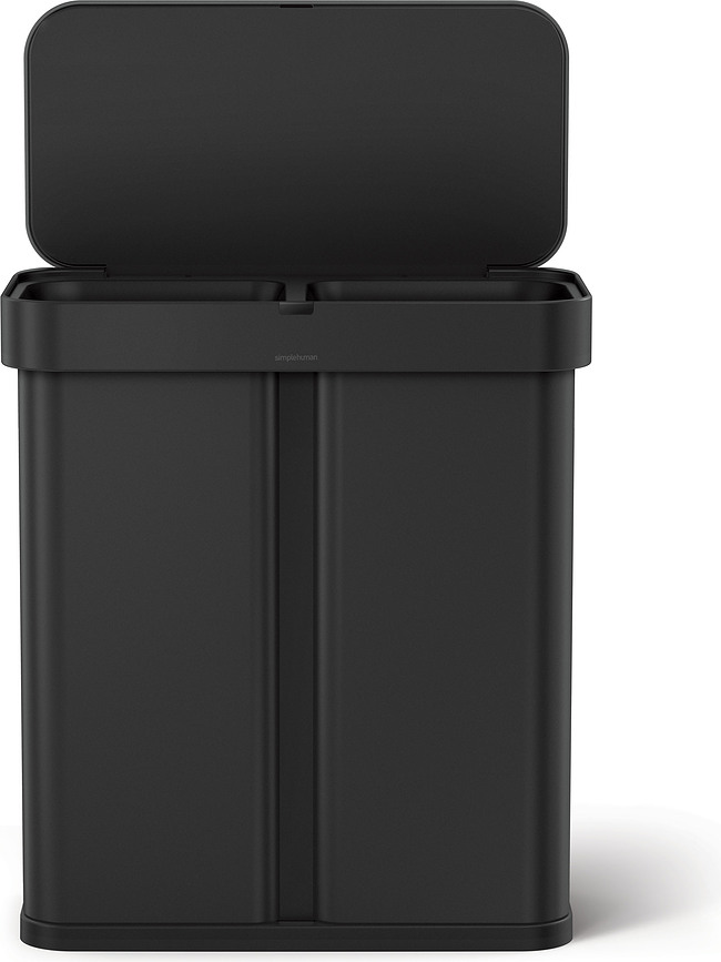 Sensor Liner Pocket Koš za smeti s senzorjem gibanja, dvoprekatni, 58 l, mat črn