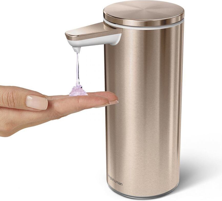 Simplehuman Διανεμητής αυτόματος, επαναφορτιζόμενος, 266 ml, από ματ ανοξείδωτο χάλυβα