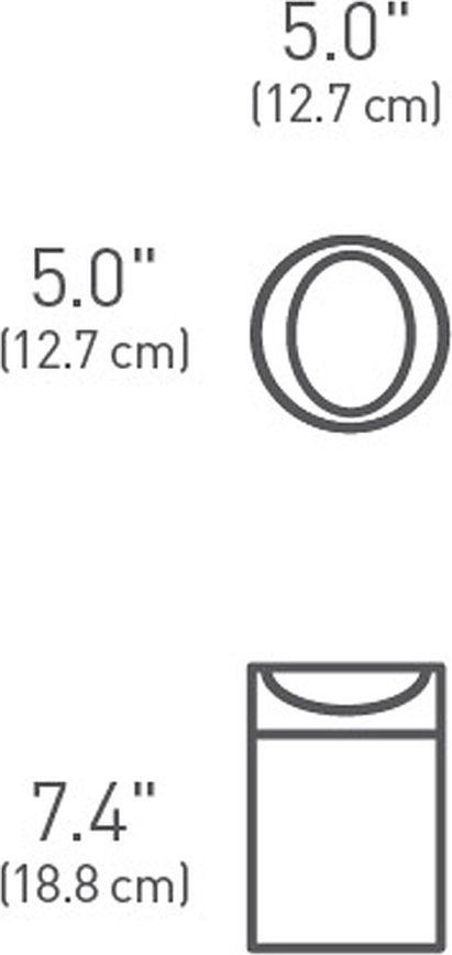 Simplehuman Κάδος Απορριμμάτων μπάνιου, 1,5 L, μαύρος ματ