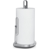 Simplehuman Paper towel rack silver with a pump and spray
