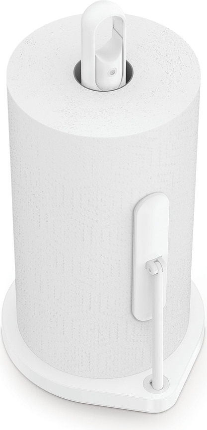 Simplehuman Porte-serviettes en papier avec pulvérisateur intégré, blanc