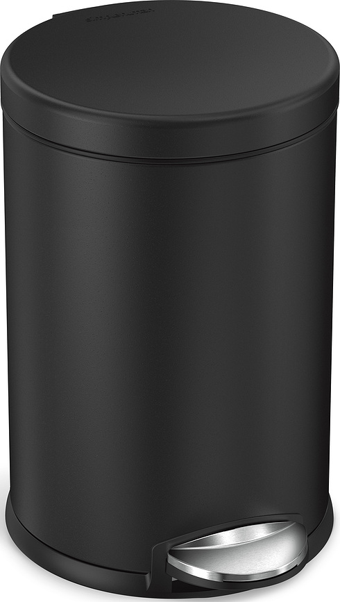 Simplehuman Poubelle à Pédale 4,5 L, noir mat