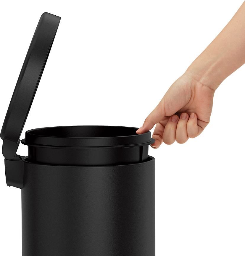 Simplehuman Poubelle à Pédale 4,5 L, noir mat