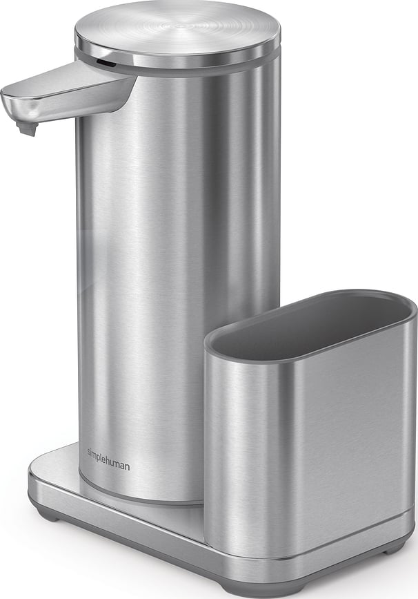 Simplehuman Seebidosaator 414 ml hõbe koos konteineriga