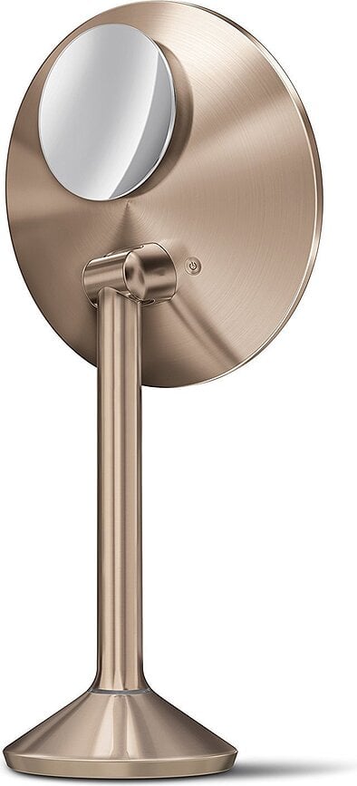 Simplehuman Sensor-adjusted cosmetics mirror with extra mirror