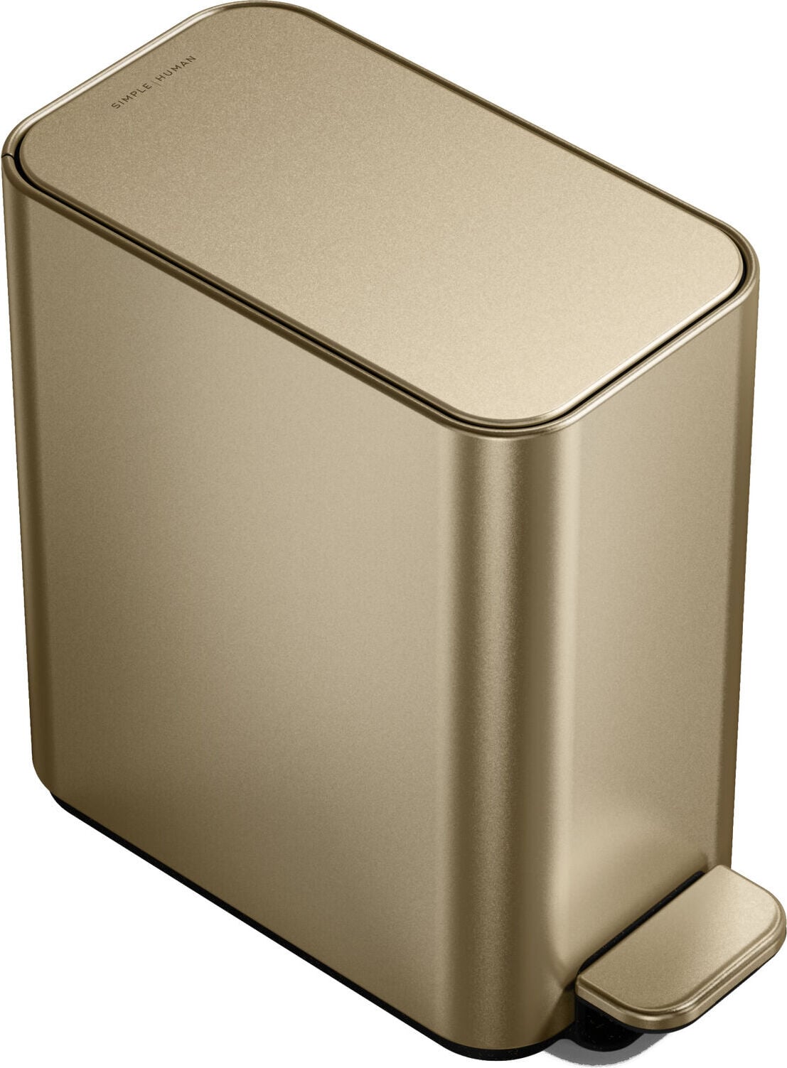 Slim Pedal-Mülleimer 5 l mattgold