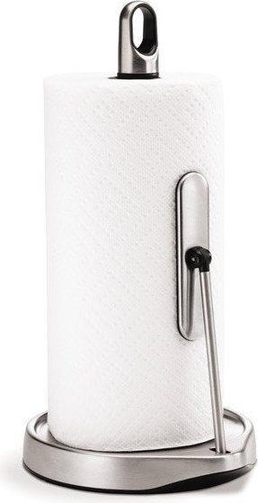 simplehuman Tension Arm Paper Towel Holder, White 