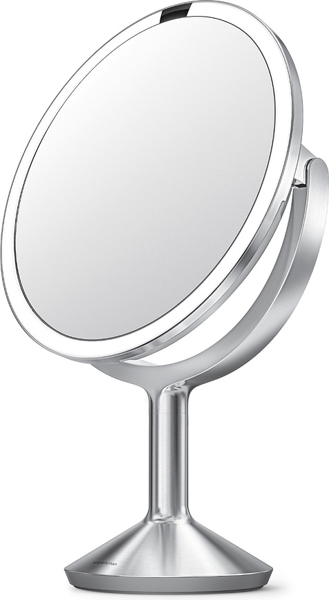 Trio Max Miroir à capteur, acier brossé