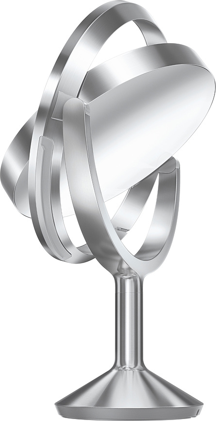 Trio Max Miroir à capteur, acier brossé