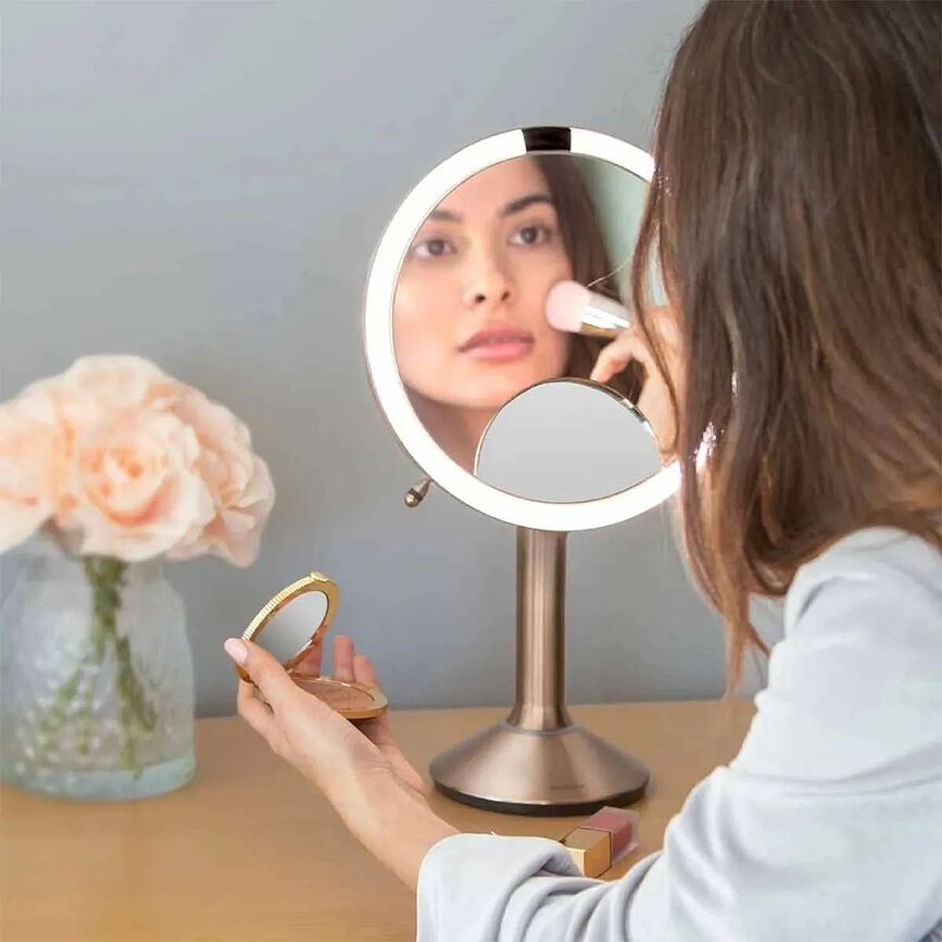 Trio Miroir à capteur, or rose