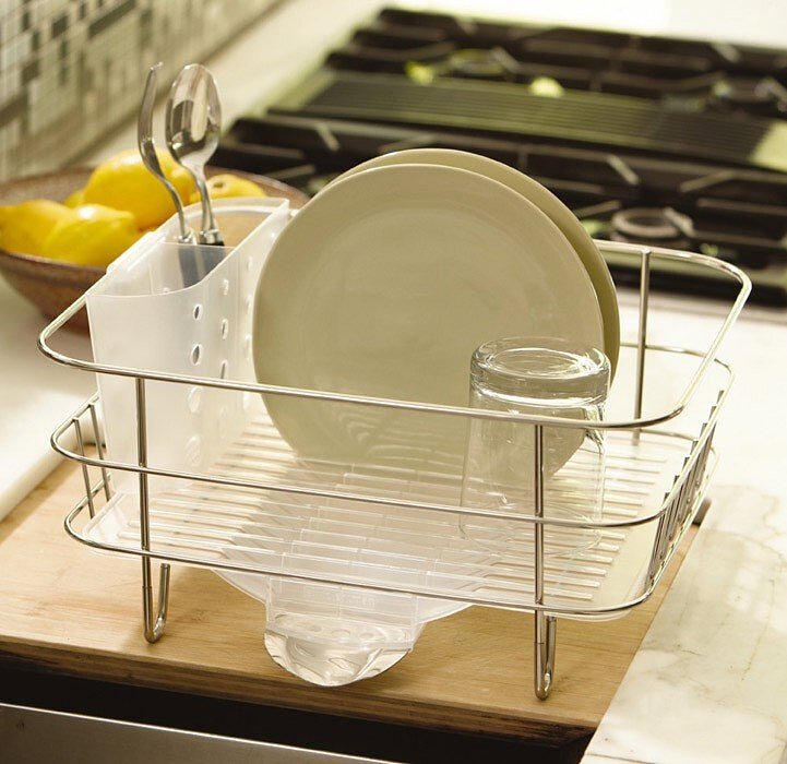Wire Frame Compact Dishrack Simplehuman KT1130 FormAdore