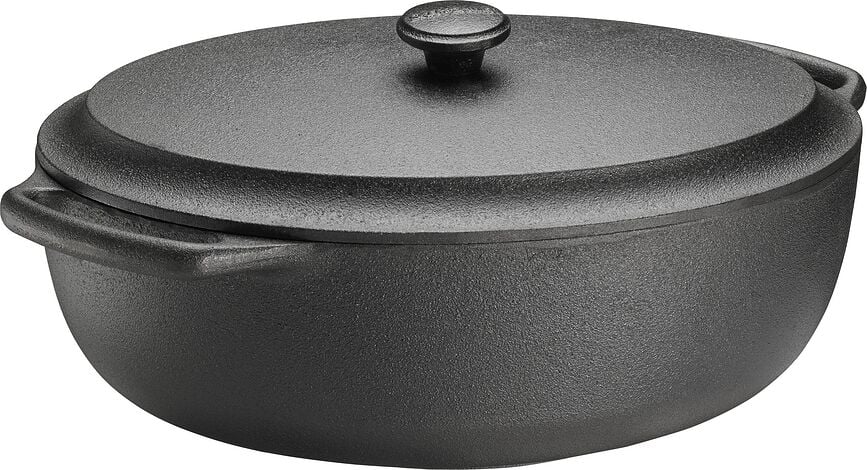 Casserole Topf oval aus Gusseisen gefertigt