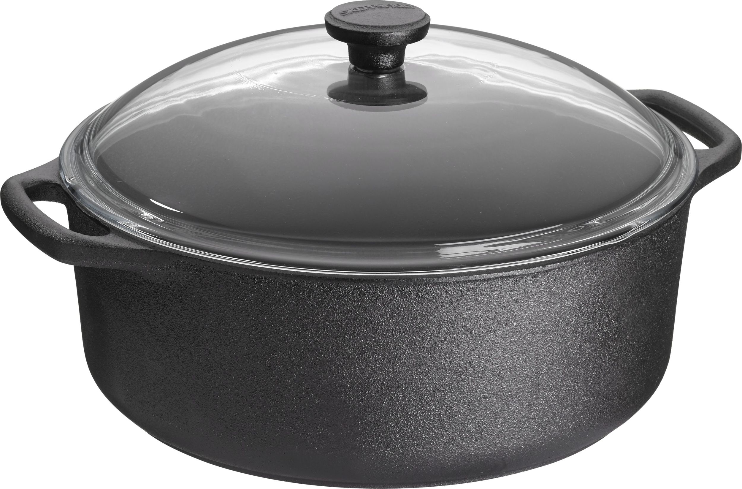 Garnek Casserole 5,5 l żeliwny ze szklaną pokrywką
