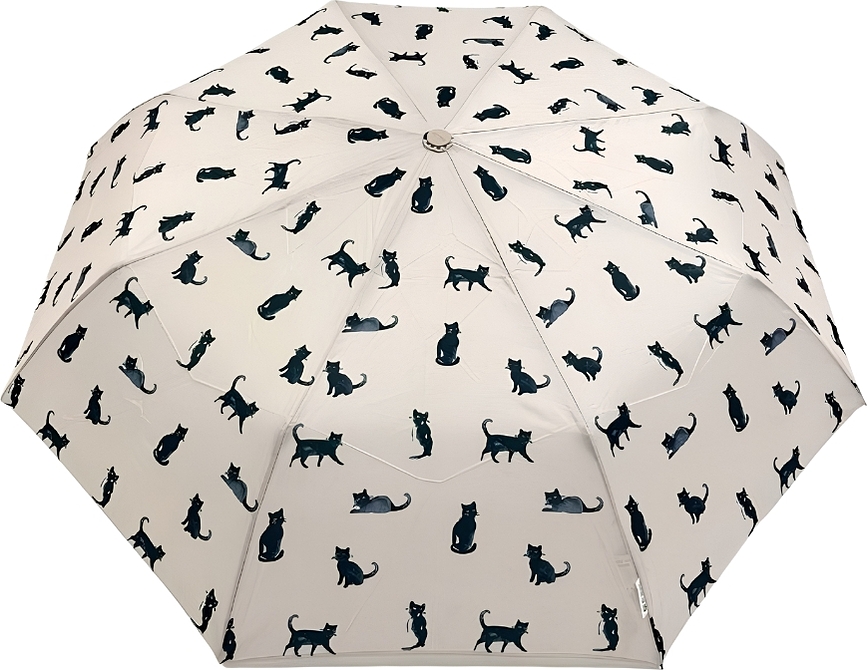 Chat Noir Automatischer Regenschirm, beige