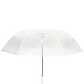 Golf Regenschirm transparent weiß