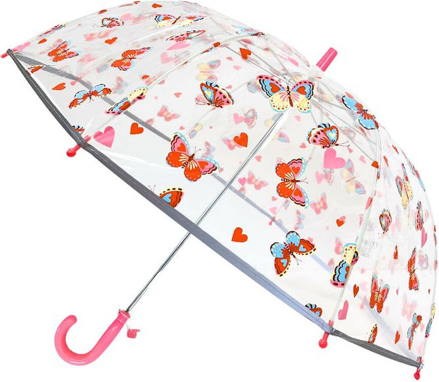 Paraguas infantil Smati, con diseño de mariposas y silbato