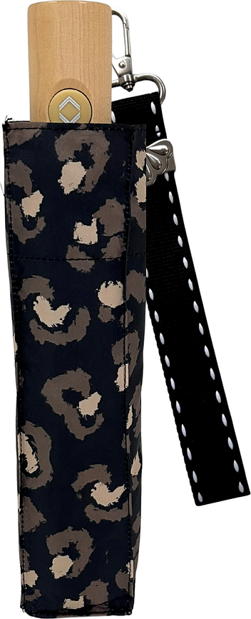Parasolka automatyczna Leopard czarna