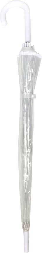 Smati Parapluie, transparent, noir, 12 baleines