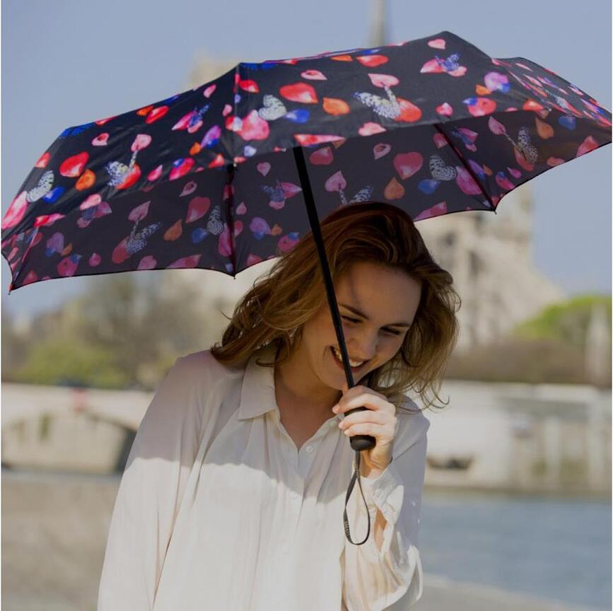 Smati Parapluie automatique, à motif de pétales