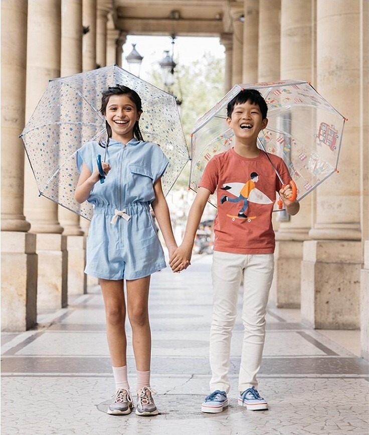 Smati Parapluie Enfant, motif chien, avec sifflet