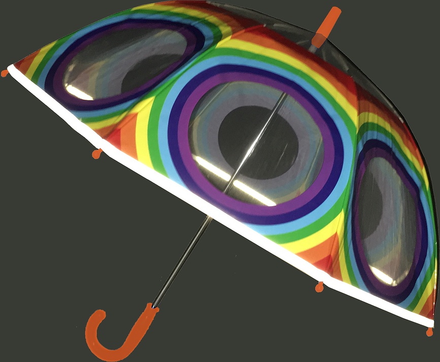 Smati Parapluie pour enfant manuel, motif arc-en-ciel