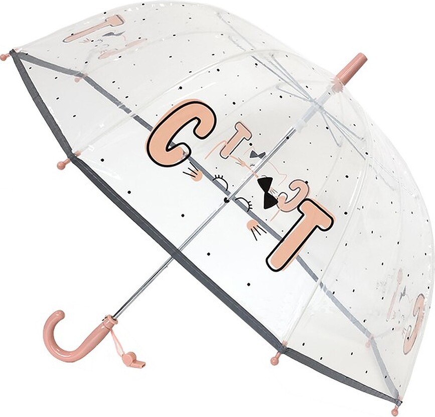 Smati Parapluie pour Enfant, motif chat, avec sifflet