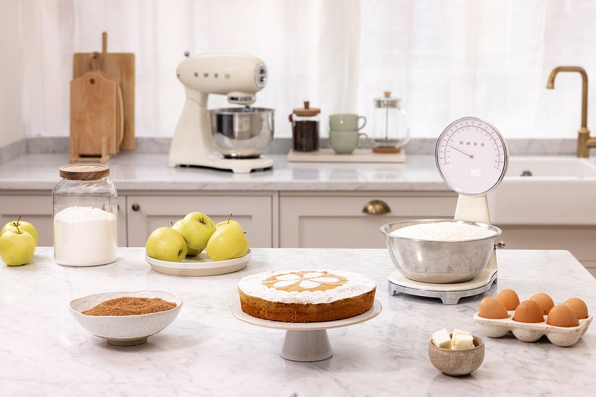 50's Style Balance de Cuisine analogique et numérique, crème