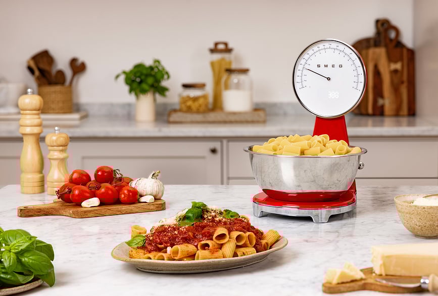 50's Style Balance de Cuisine analogique et numérique, crème