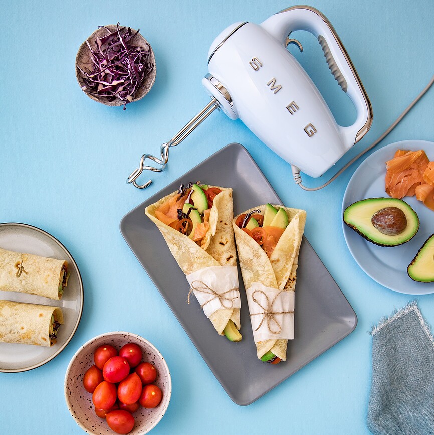 50's Style Batteur à Main, crème